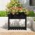 Jardinieră cu raft, negru, 82,5x34,5x81 cm, lemn masiv de pin GartenMobel Dekor