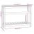 Jardinieră cu raft, alb, 111,5x34,5x81 cm, lemn masiv de pin GartenMobel Dekor