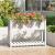 Jardinieră cu raft, alb, 111,5x34,5x81 cm, lemn masiv de pin GartenMobel Dekor