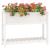 Jardinieră cu raft, alb, 111,5x34,5x81 cm, lemn masiv de pin GartenMobel Dekor