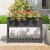 Jardinieră cu raft, gri, 111,5x34,5x81 cm, lemn masiv de pin GartenMobel Dekor