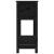 Jardinieră cu raft, negru, 111,5x34,5x81 cm, lemn masiv de pin GartenMobel Dekor