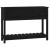 Jardinieră cu raft, negru, 111,5x34,5x81 cm, lemn masiv de pin GartenMobel Dekor