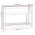 Jardinieră cu raft, negru, 111,5x34,5x81 cm, lemn masiv de pin GartenMobel Dekor