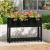Jardinieră cu raft, negru, 111,5x34,5x81 cm, lemn masiv de pin GartenMobel Dekor