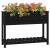 Jardinieră cu raft, negru, 111,5x34,5x81 cm, lemn masiv de pin GartenMobel Dekor