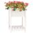Jardinieră cu raft, alb, 54x54x81 cm, lemn masiv de pin GartenMobel Dekor