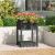 Jardinieră cu raft, gri, 54x54x81 cm, lemn masiv de pin GartenMobel Dekor