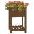 Jardinieră cu raft, maro miere, 54x54x81 cm, lemn masiv pin GartenMobel Dekor