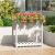 Jardinieră cu raft, alb, 82,5x54x81 cm, lemn masiv de pin GartenMobel Dekor