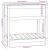 Jardinieră cu raft, alb, 82,5x54x81 cm, lemn masiv de pin GartenMobel Dekor