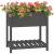 Jardinieră cu raft, gri, 82,5x54x81 cm, lemn masiv de pin GartenMobel Dekor