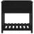 Jardinieră cu raft, negru, 82,5x54x81 cm, lemn masiv de pin GartenMobel Dekor