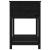Jardinieră cu raft, negru, 82,5x54x81 cm, lemn masiv de pin GartenMobel Dekor