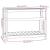 Jardinieră cu raft, alb, 111,5x54x81 cm, lemn masiv de pin GartenMobel Dekor