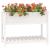 Jardinieră cu raft, alb, 111,5x54x81 cm, lemn masiv de pin GartenMobel Dekor