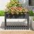 Jardinieră cu raft, gri, 111,5x54x81 cm, lemn masiv de pin GartenMobel Dekor