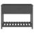 Jardinieră cu raft, gri, 111,5x54x81 cm, lemn masiv de pin GartenMobel Dekor
