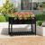 Jardinieră cu raft, negru, 111,5x54x81 cm, lemn masiv de pin GartenMobel Dekor