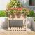 Jardinieră cu raft, 82,5x82,5x81 cm, lemn masiv de pin GartenMobel Dekor