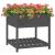 Jardinieră cu raft, gri, 82,5x82,5x81 cm, lemn masiv de pin GartenMobel Dekor