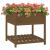 Jardinieră cu raft, maro miere, 82,5x82,5x81 cm, lemn masiv pin GartenMobel Dekor