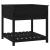 Jardinieră cu raft, negru, 82,5x82,5x81 cm, lemn masiv de pin GartenMobel Dekor