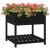 Jardinieră cu raft, negru, 82,5x82,5x81 cm, lemn masiv de pin GartenMobel Dekor