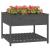 Jardinieră cu raft, gri, 111,5x111,5x81 cm, lemn masiv de pin GartenMobel Dekor