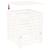 Compostor, alb, 82,5x82,5x99,5 cm, lemn masiv de pin GartenMobel Dekor