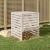 Compostor, alb, 82,5x82,5x99,5 cm, lemn masiv de pin GartenMobel Dekor