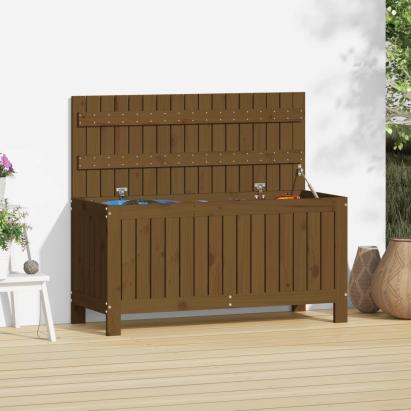 Cutie depozitare grădină, maro miere, 108x42,5x54 cm, lemn pin GartenMobel Dekor