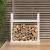 Rastel pentru lemne de foc, alb, 110x35x108,5 cm lemn masiv pin GartenMobel Dekor