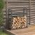 Rastel pentru lemne de foc, gri, 110x35x108,5 cm lemn masiv pin GartenMobel Dekor