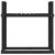 Rastel pentru lemne de foc negru 110x35x108,5 cm lemn masiv pin GartenMobel Dekor