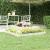 Jardinieră, alb, 110x110x27 cm, lemn masiv de pin GartenMobel Dekor
