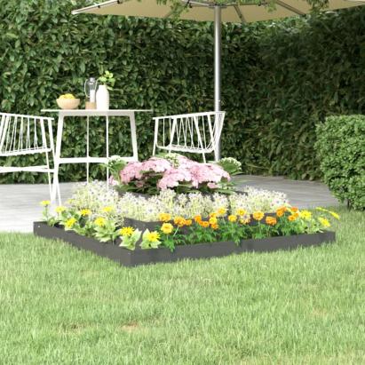 Jardinieră, gri, 110x110x27 cm, lemn masiv de pin GartenMobel Dekor