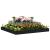 Jardinieră, negru, 110x110x27 cm, lemn masiv de pin GartenMobel Dekor