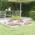 Jardinieră, alb, 112x112x27 cm, lemn masiv de pin GartenMobel Dekor