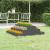 Jardinieră, gri, 80x80x27 cm, lemn masiv de pin GartenMobel Dekor