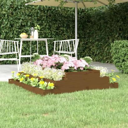Jardinieră, maro miere, 110x110x27 cm, lemn masiv de pin GartenMobel Dekor