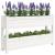 Jardinieră, alb, 112x25x66 cm, lemn masiv de pin GartenMobel Dekor