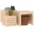 Set cutie de grădină, 3 piese, lemn masiv de pin GartenMobel Dekor