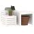 Set cutie de grădină, 3 piese, alb, lemn masiv de pin GartenMobel Dekor