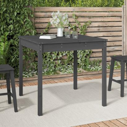 Măsuță de grădină, gri, 82,5x82,5x76 cm, lemn masiv de pin GartenMobel Dekor