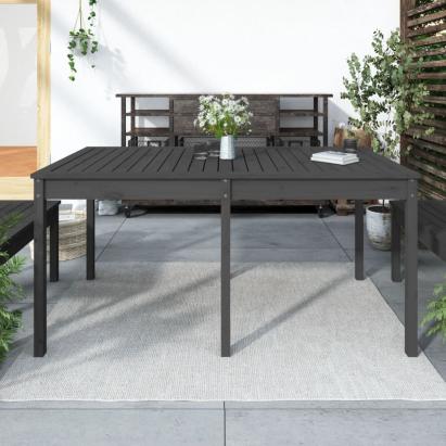 Măsuță de grădină, gri, 159,5x82,5x76 cm, lemn masiv de pin GartenMobel Dekor