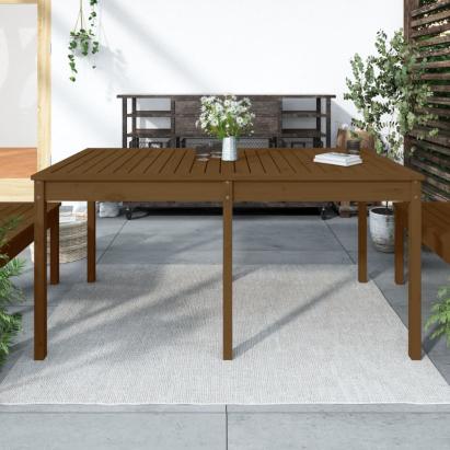 Măsuță de grădină, maro miere, 159,5x82,5x76 cm, lemn masiv pin GartenMobel Dekor