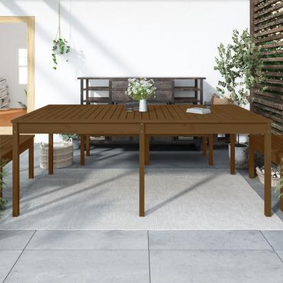 Măsuță de grădină, maro miere, 203,5x100x76 cm, lemn masiv pin GartenMobel Dekor