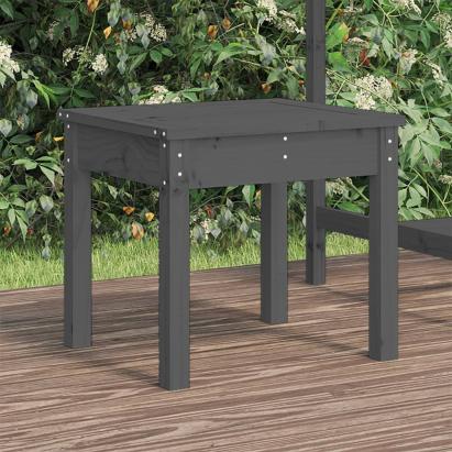 Bancă de grădină, gri, 50x44x45 cm, lemn masiv de pin GartenMobel Dekor