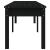 Bancă grădină 2 locuri, negru, 203,5x44x45cm, lemn masiv de pin GartenMobel Dekor